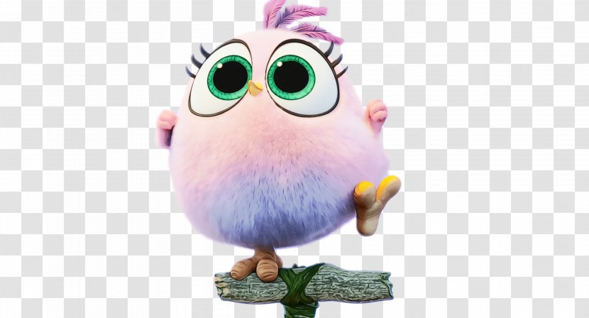 Beak Owl Figurine Purple Cartoon - Animated Transparent PNG