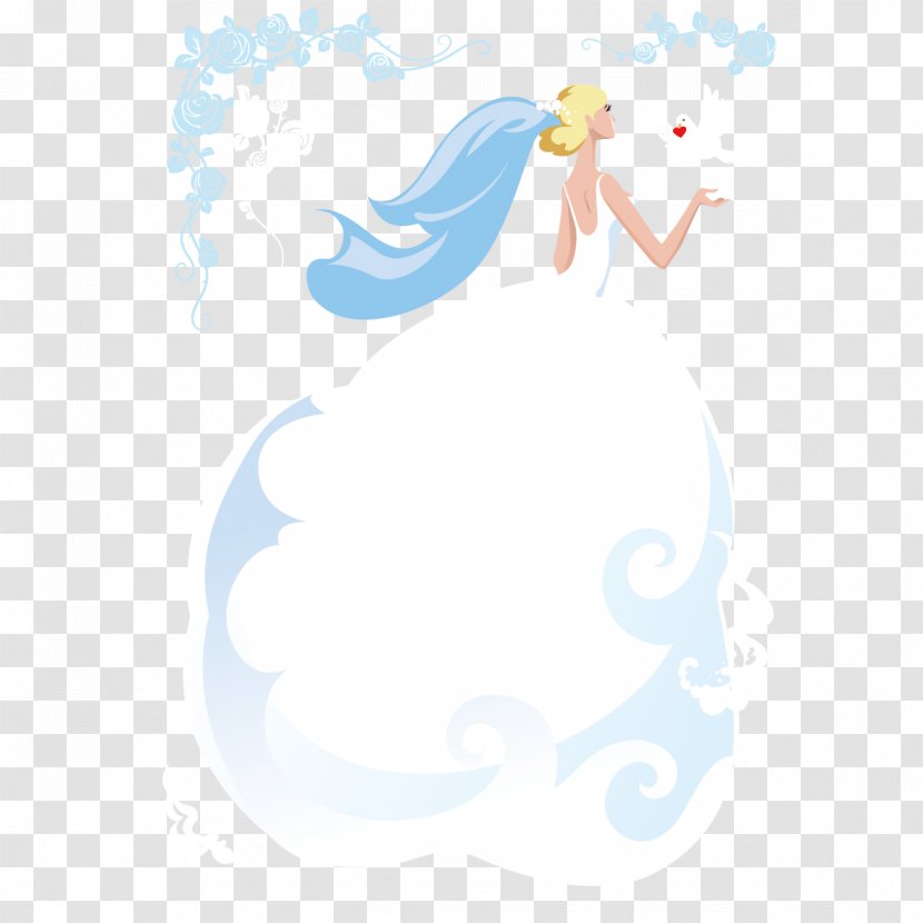 Clip Art - Search Engine - Bride And Pigeon Transparent PNG
