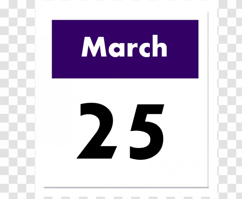 Royalty-free Illustrator - Calendar - 25Th Of March Transparent PNG