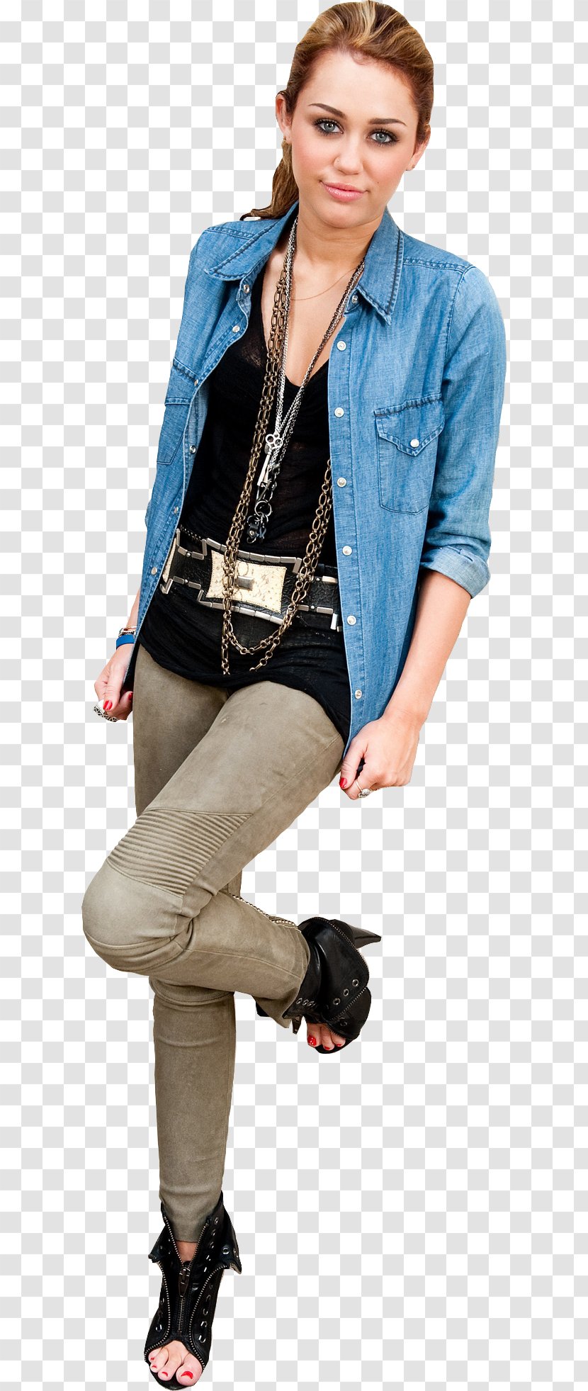 Miley Cyrus Artist Jeans - Tree Transparent PNG