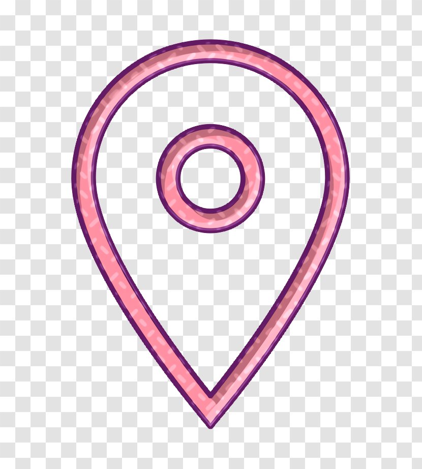 Location Icon Map Marker - Pink - Symbol Transparent PNG