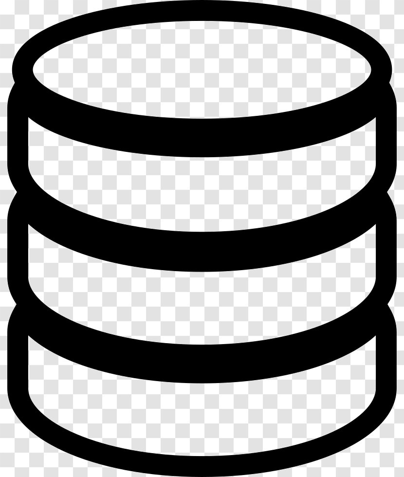 Database Download Clip Art - Big Data - Black And White Transparent PNG