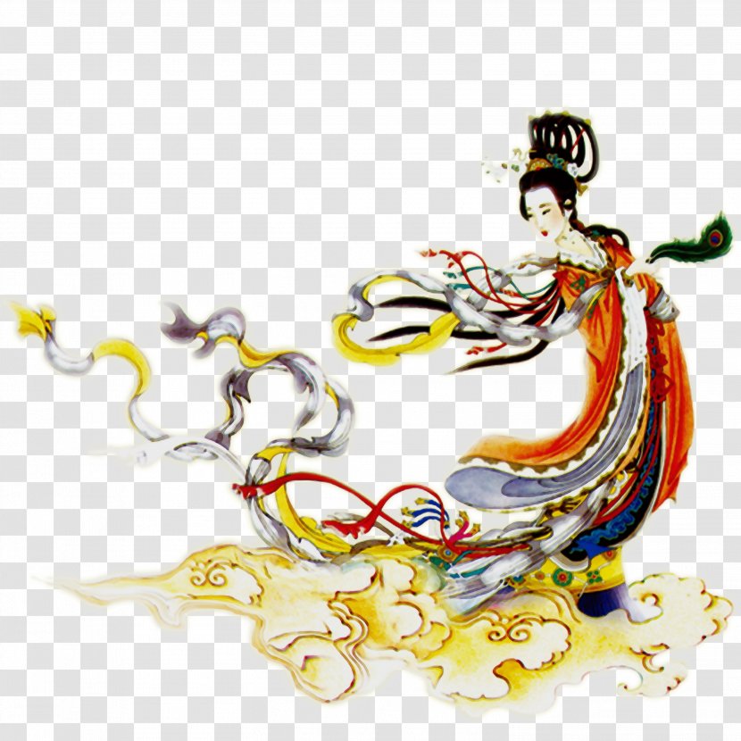 Chinese New Year Watercolor - Mooncake - Hou Yi Qixi Festival Transparent PNG