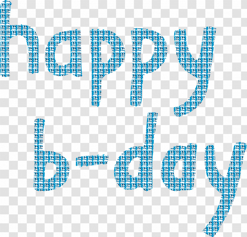 Happy B-Day Calligraphy Calligraphy Transparent PNG