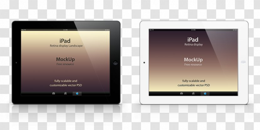 Mockup IPad 2 Template - Web Design Transparent PNG