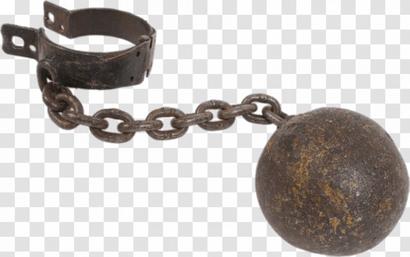 Ball And Chain - Silver Transparent PNG