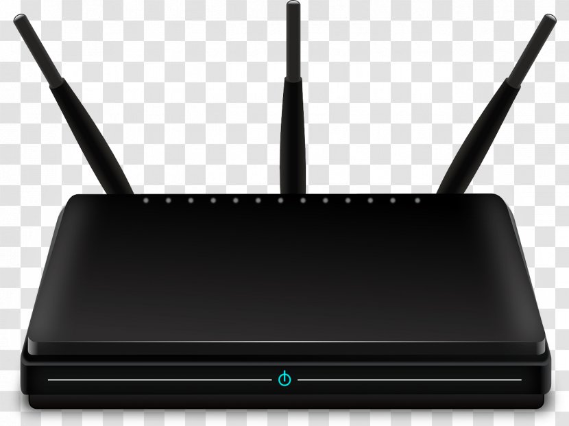 Wireless Router Clip Art Wi-Fi Openclipart - Wifi - Ethernet Hub Transparent PNG