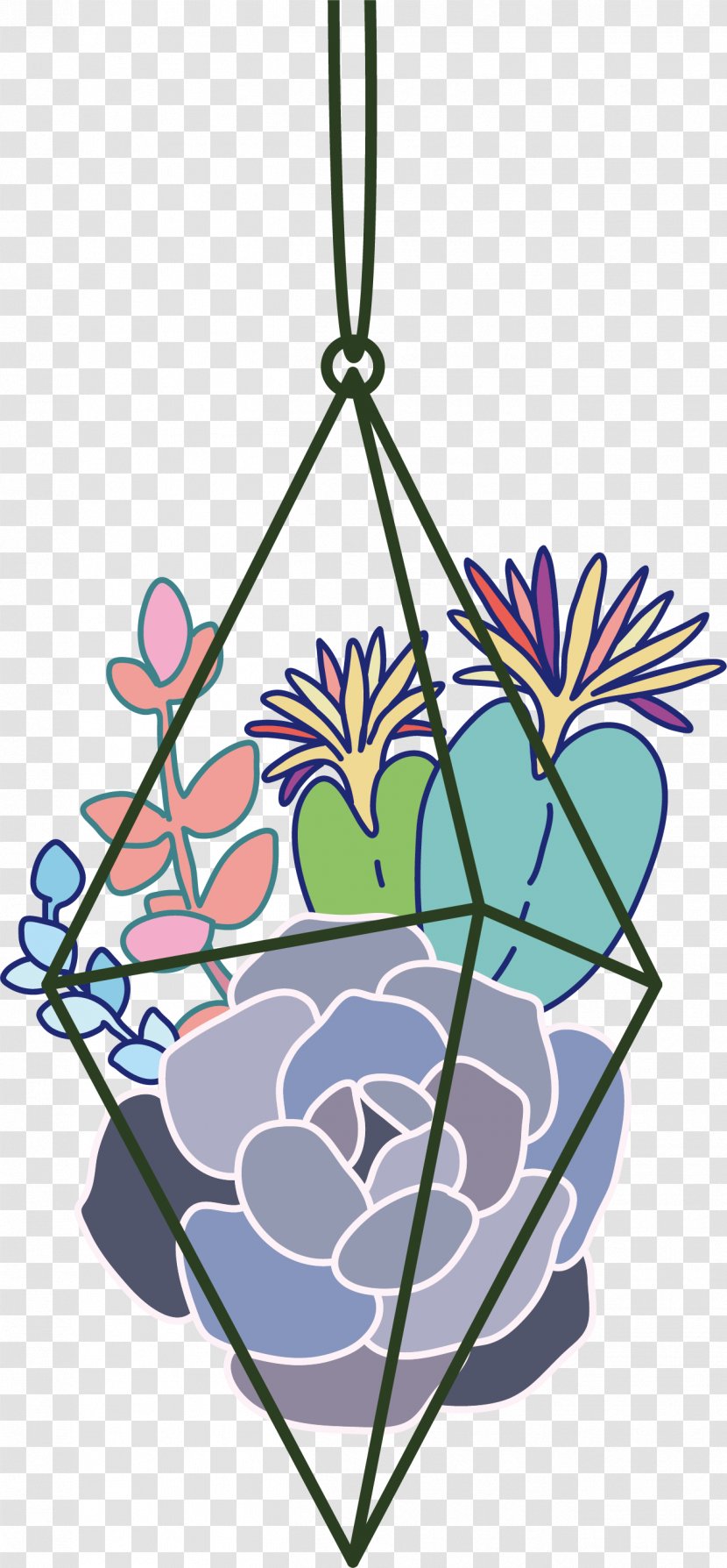 Flower Euclidean Vector Clip Art - Branch - Hand-painted Flowers Transparent PNG