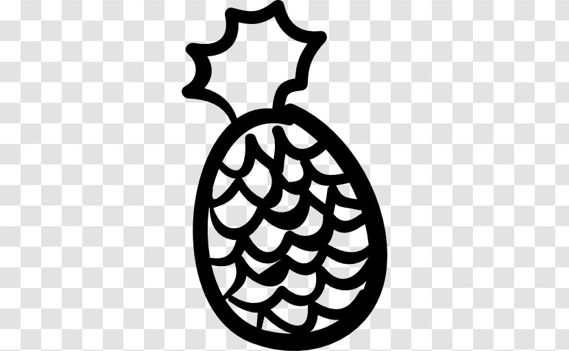 Pineapple Raw Foodism Drawing - Line Art - Vector Transparent PNG