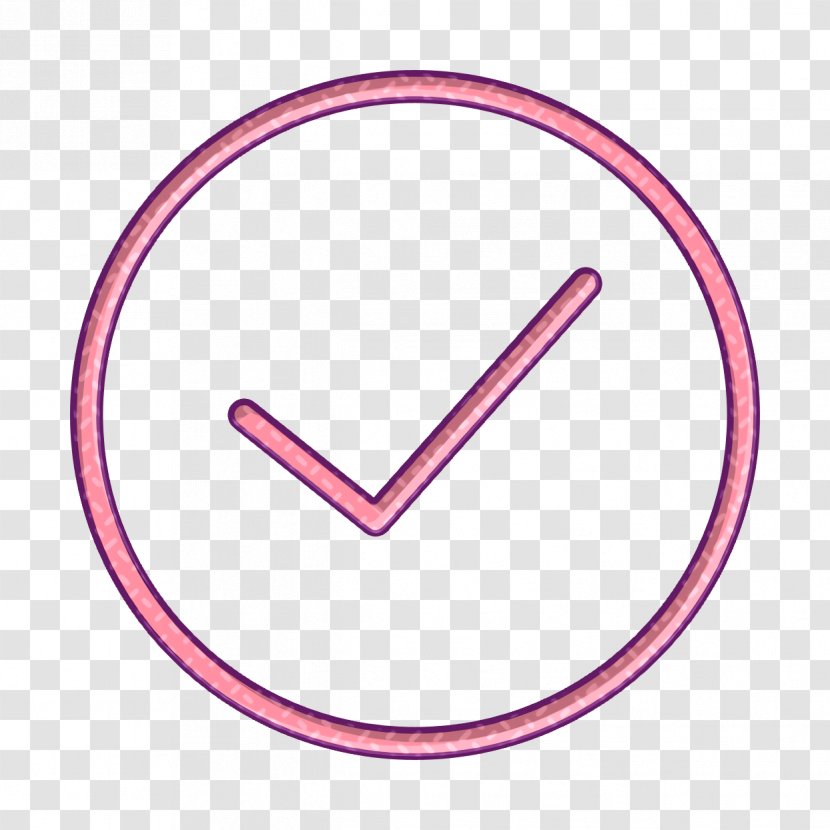 Tick Icon - Artist - Symbol Pink Transparent PNG