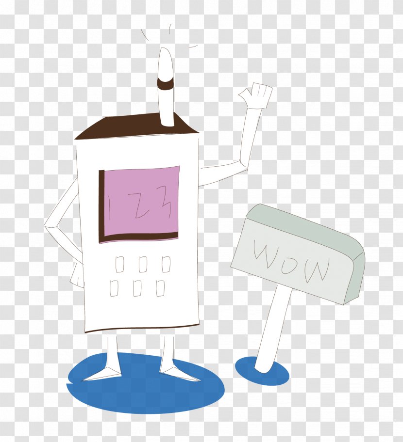 Adobe Illustrator - Table - Cute Robot Transparent PNG