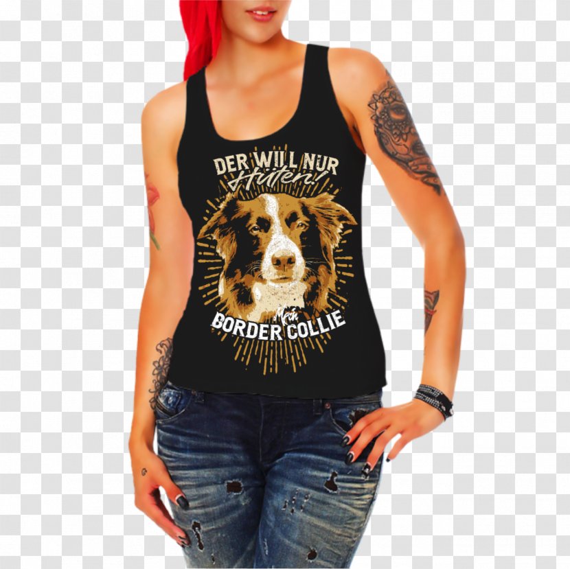 T-shirt Top Hoodie Woman Sleeve - Cartoon - Accessoires Dog Transparent PNG