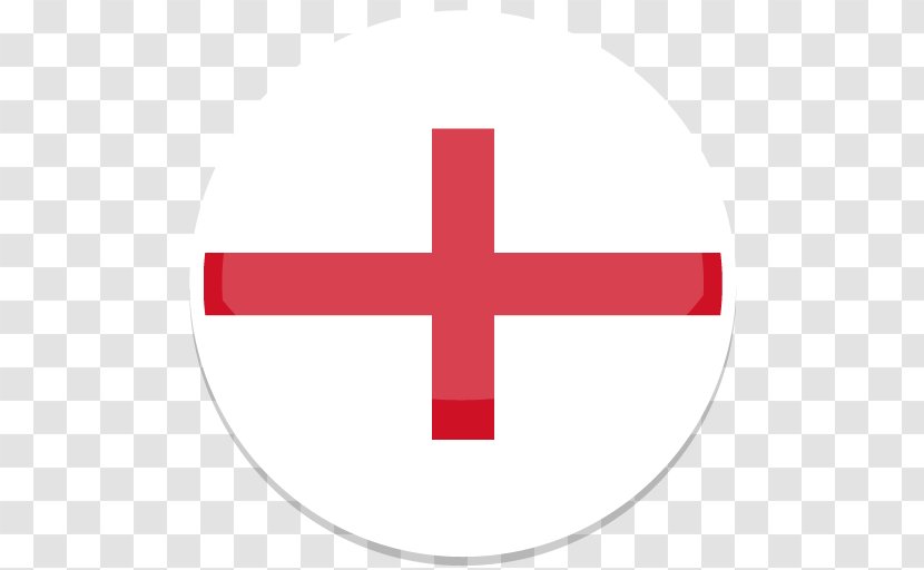 Symbol Cross Line Font - Flag - England Transparent PNG