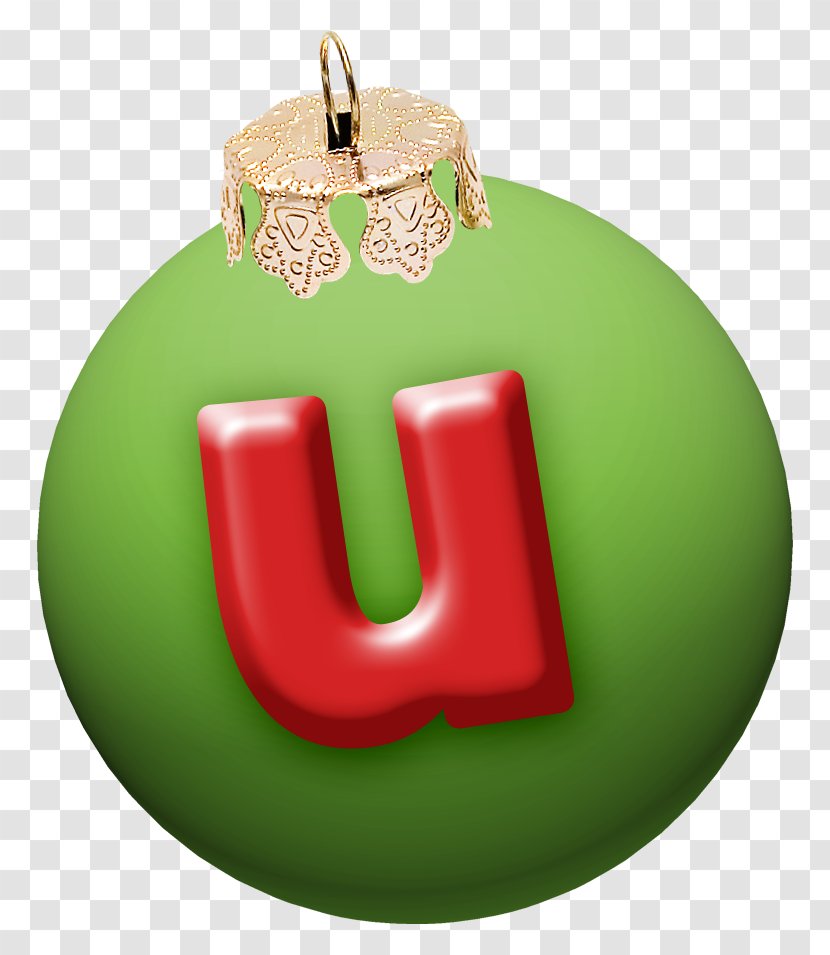 Alphabet Christmas Clip Art - U Transparent PNG