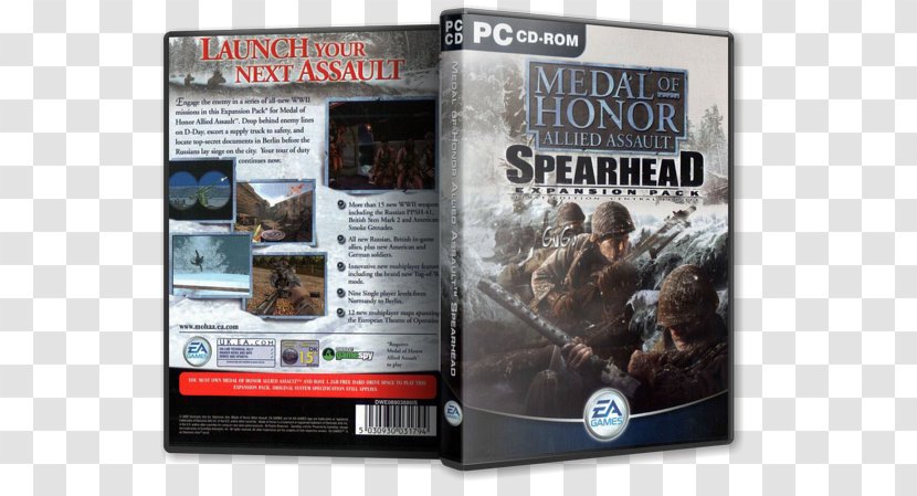 Medal Of Honor: Allied Assault Spearhead Airborne Electronic Arts Teniente Mike Powell Personal Computer - Made Honor Transparent PNG