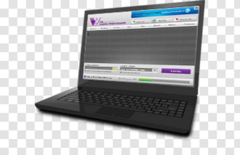 Netbook Multimedia Video MPEG Streamclip Laptop - Personal Computer Transparent PNG