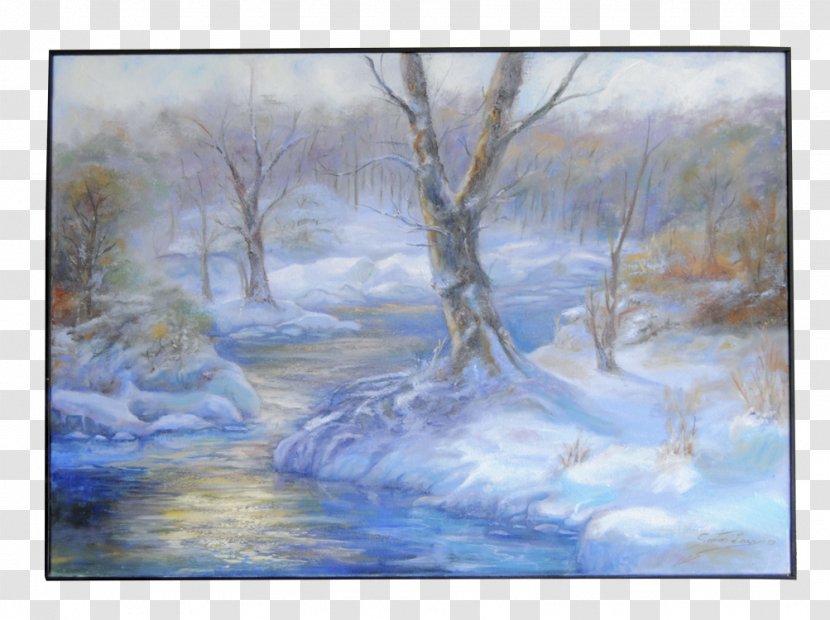 Watercolor Painting Water Resources River - Freezing Transparent PNG