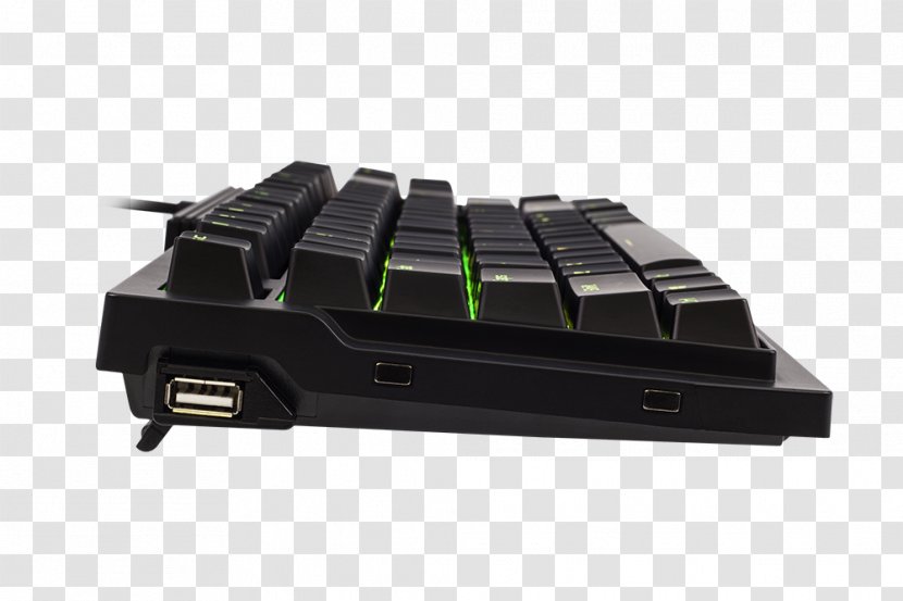 Computer Keyboard Tesoro Tizona G2N Mechanical Switch USB Hub Tenkeyless Tournament Gaming TS-G2N Rollover - Rgb Color Model Transparent PNG