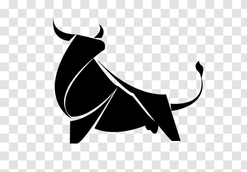 Cattle Logo Black & White - Canidae - M Mammal Transparent PNG