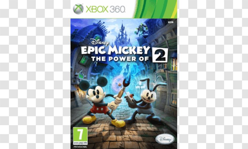 Epic Mickey 2: The Power Of Two Xbox 360 Oswald Lucky Rabbit Mouse Transparent PNG