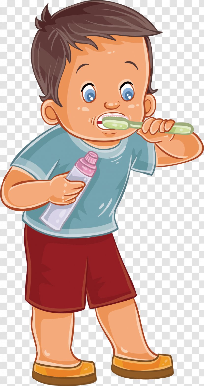 Tooth Brushing Photography Royalty-free Illustration - Silhouette - The Boy Who Brush His Teeth By Himself Transparent PNG