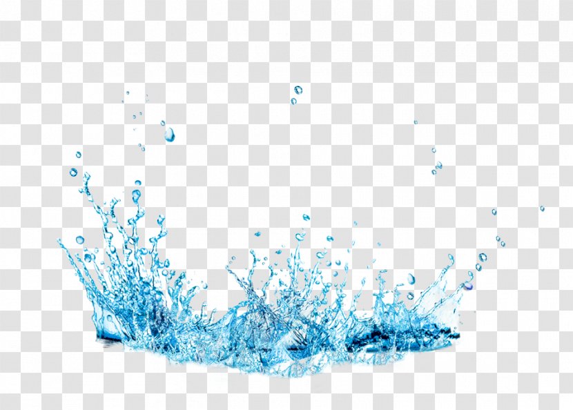 Water Drop Splash - Azure - Splashes Drops Transparent PNG