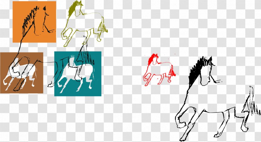 Clip Art Pony Illustration Image Drawing - Horse Tack - Cowboy And Silhouette Transparent PNG