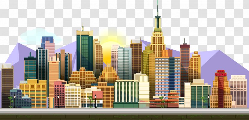 Video Game Royalty-free 2D Computer Graphics Illustration - Royaltyfree - Cartoon City Building Transparent PNG
