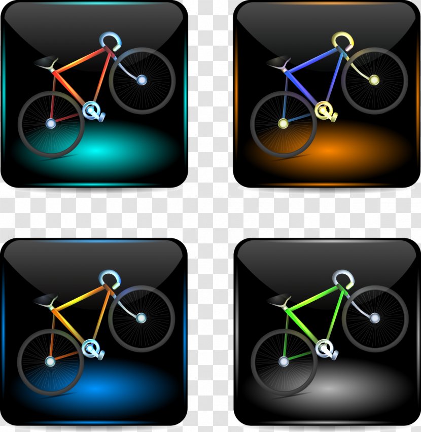 Download Icon - Bicycle - Vector Bike Transparent PNG