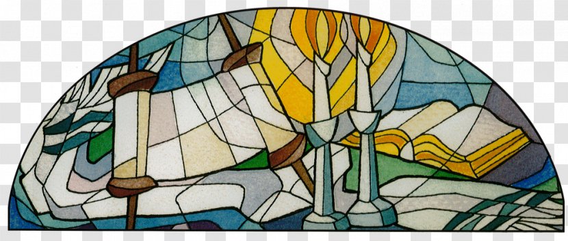 Stained Glass Window Jewish People - Stain - Temple Transparent PNG