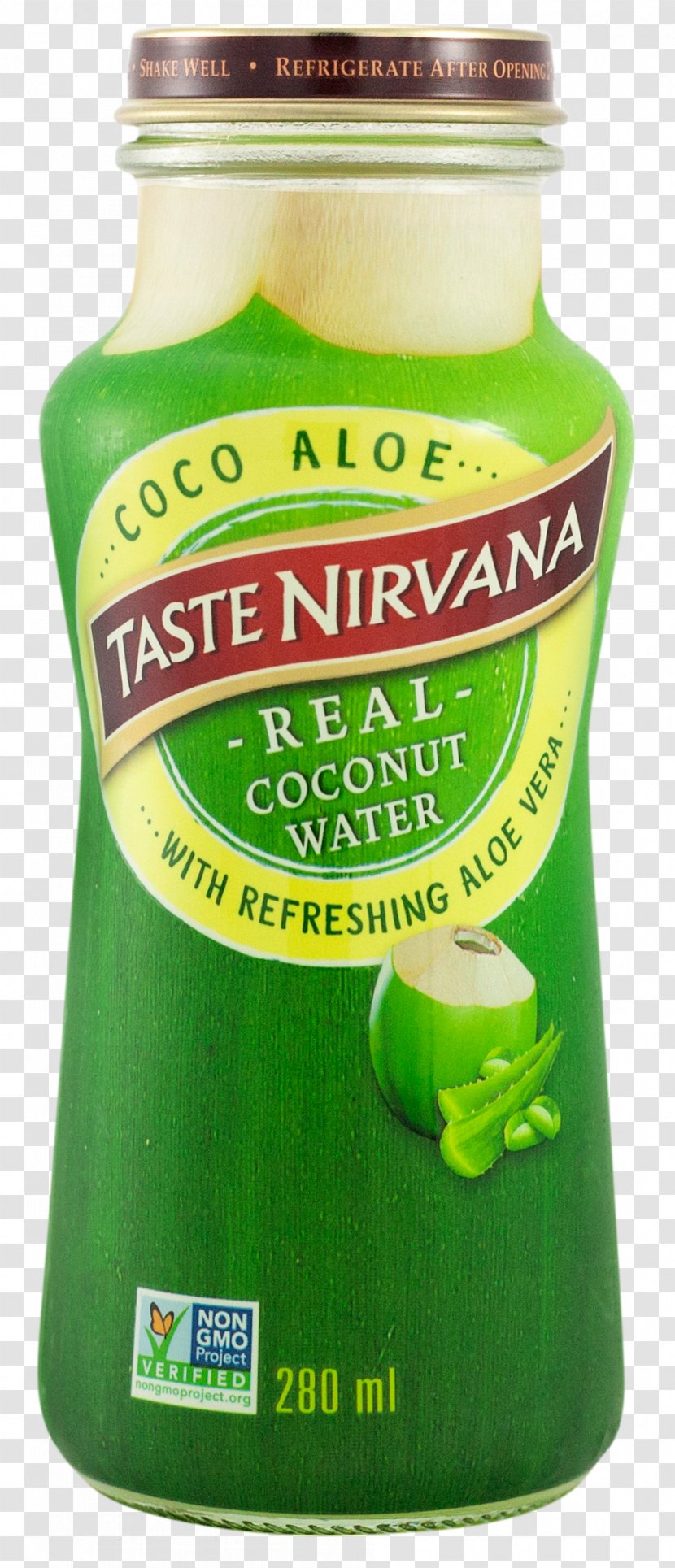 Coconut Water Aloe Vera Fizzy Drinks Taste - Condiment Transparent PNG