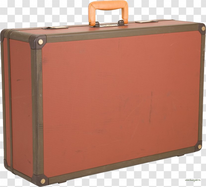 Suitcase Box Travel - Orange Transparent PNG