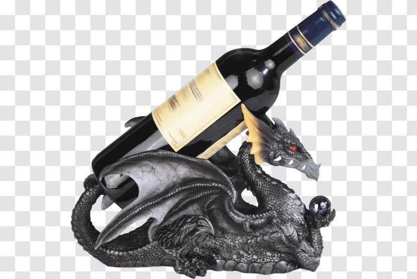 Wine Dragon Bottle - Silver Champagne Transparent PNG
