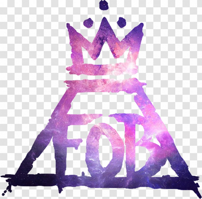 Fall Out Boy Logo - Frame - Pink Galaxy Transparent PNG