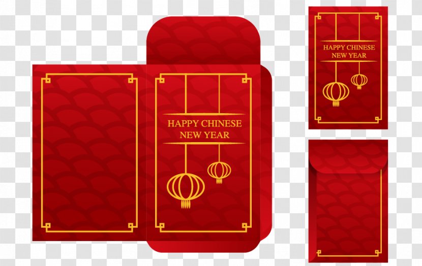 Red Envelope Chinese New Year - Vector Envelopes Transparent PNG