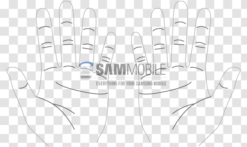 Thumb Line Art Font - Frame - Finger Print Transparent PNG