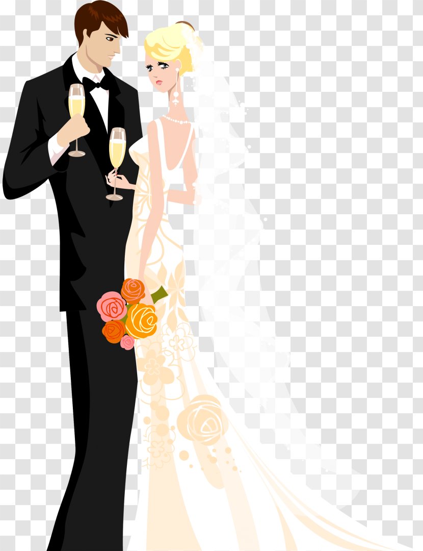 Wedding Invitation Vector Graphics Bridegroom - Flower Transparent PNG