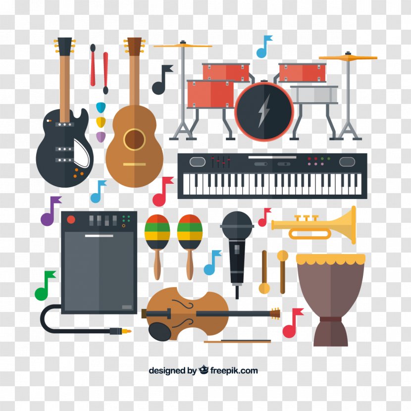 Musical Instrument Wind - Cartoon - Vector Notes And Material Transparent PNG