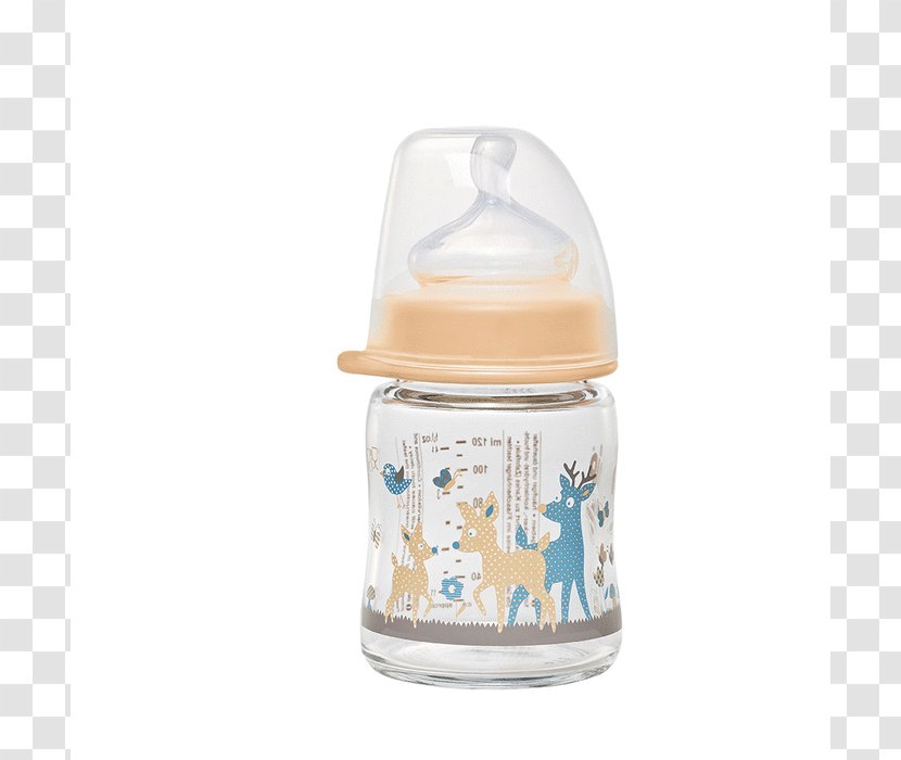 Water Bottles Baby Milk Glass Bottle - Heart Transparent PNG