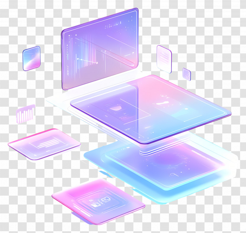 Holographic Interfaces - Futuristic Digital Interface Design Transparent PNG