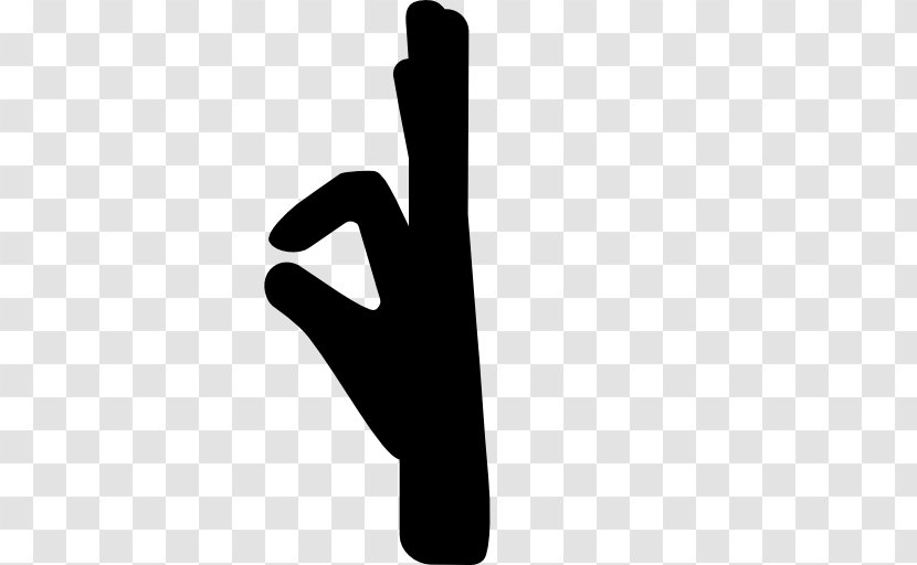 Thumb Middle Finger Hand - Index - Posture Silhouette Transparent PNG
