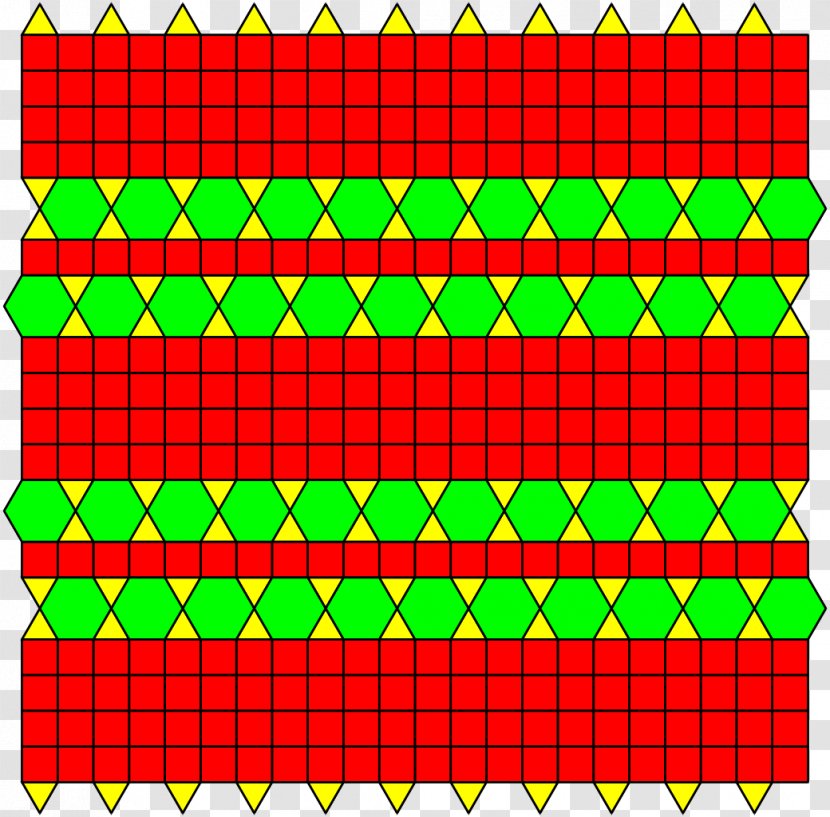 Symmetry Group Tessellation Euclidean Tilings By Convex Regular Polygons - Red - Materialized Transparent PNG