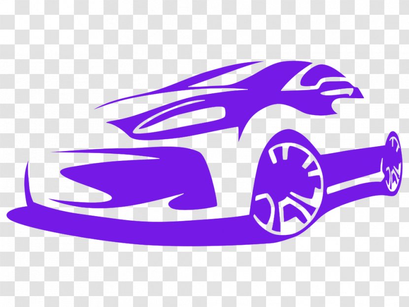 Sports Car Tuning Silhouette - Stock Photography - Purple HD Buckle Material Transparent PNG