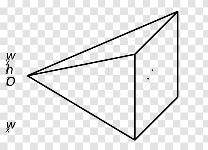 Triangle Point - Black - Solid Angle Transparent PNG