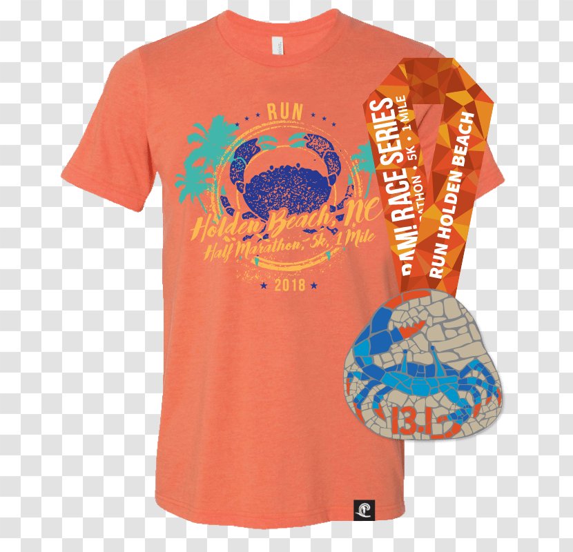 Run Ocean Isle Beach Holden Half Marathon Sunset - Sleeve Transparent PNG