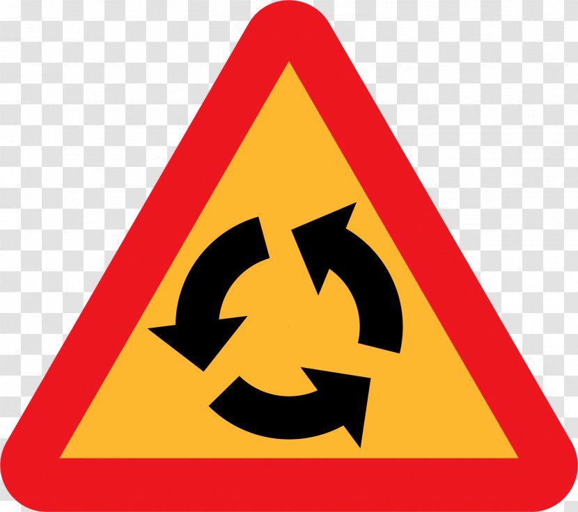 Priority Signs Roundabout Traffic Sign Warning - Stop Transparent PNG