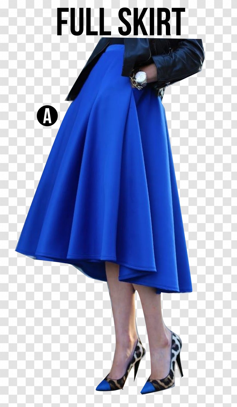 Cobalt Blue Waist Skirt - Electric - Prada Gold Oxford Shoes For Women Transparent PNG