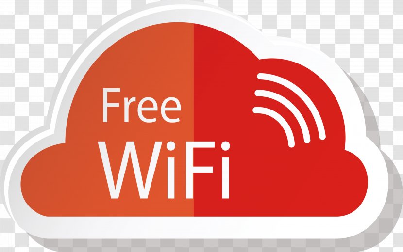 Wi-Fi Clip Art - Internet - Orange Cloud Free Network Signal Transparent PNG