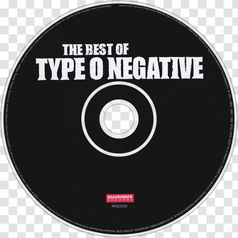 Compact Disc The Best Of Type O Negative Slow, Deep And Hard All Kinds Tough - Cartoon - Dvd Transparent PNG