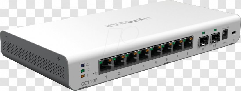 Gigabit Ethernet Netgear Power Over Network Switch Small Form-factor Pluggable Transceiver - Technology Transparent PNG